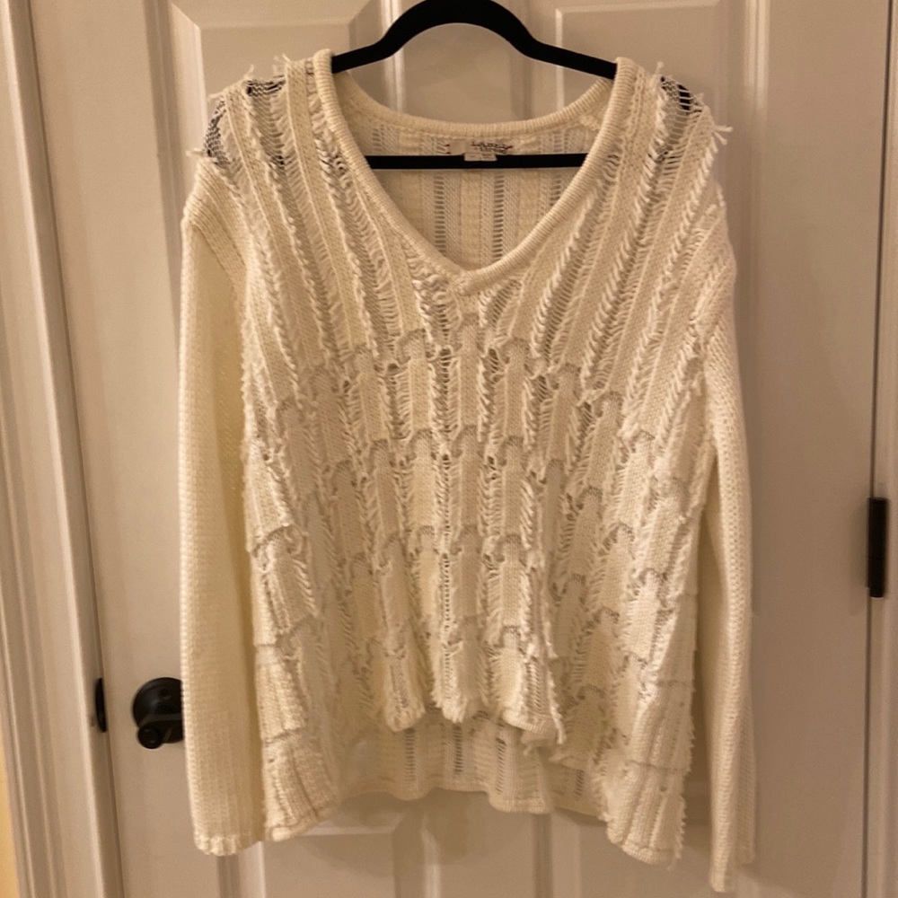 Label and Thread oversized cotton knit sweater. Size XS. Worn once.